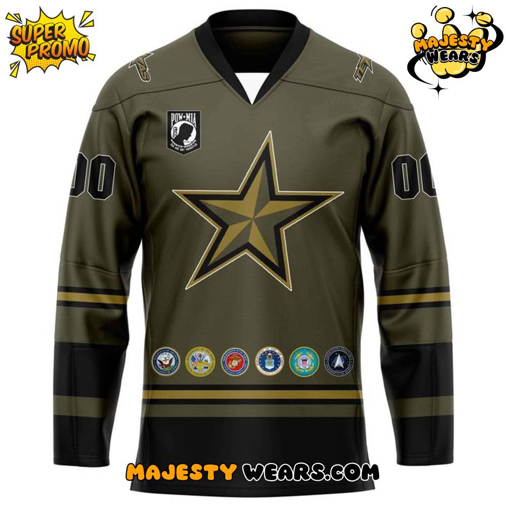 Texas Stars x 2025 Military Appreciation Custom Hockey Jersey Texas Stars x 2025 Military Appreciation Custom Hockey Jersey