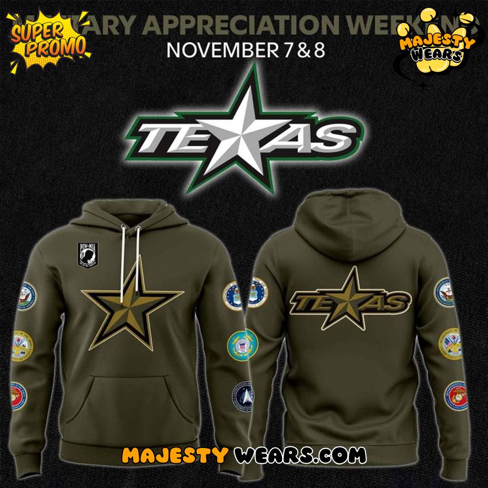 Texas Stars x 2025 Military Appreciation Special Hoodie Texas Stars x 2025 Military Appreciation Special Hoodie