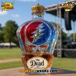 The Grateful Dead 60th Anniversary Music That Never Ends Whiskey Bottle