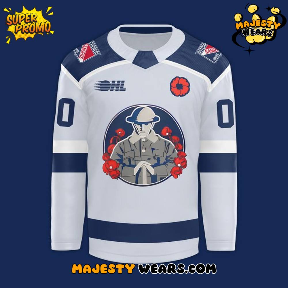 The Kitchener Rangers’ 20th Edition of Our Remembrance Day Custom Hockey Jersey The Kitchener Rangers’ 20th Edition of Our Remembrance Day Custom Hockey Jersey