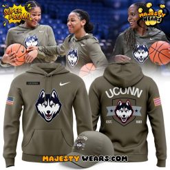 UConn Huskies 2025 Salute to Service Special Hoodie