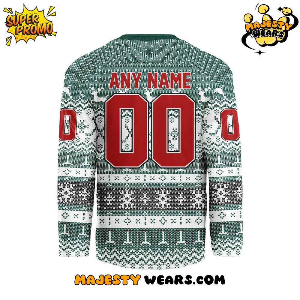 Utah Grizzlies Christmas Design Hockey Jersey Utah Grizzlies Christmas Design Hockey Jersey
