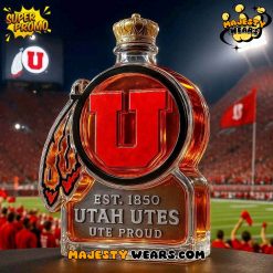 Utah Utes Ute Proud Limited Edition Whiskey Bottle
