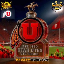Utah Utes Ute Proud Limited Edition Whiskey Bottle