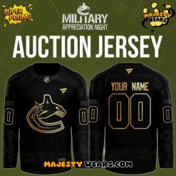 Vancouver Canucks Military Night Appreciation 2025 Custom Hockey Jersey