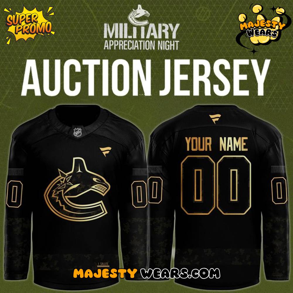 Vancouver Canucks Military Night Appreciation 2025 Custom Hockey Jersey Vancouver Canucks Military Night Appreciation 2025 Custom Hockey Jersey