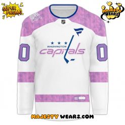 Washington Capitals Cancer Night 2025 Special Hockey Jersey