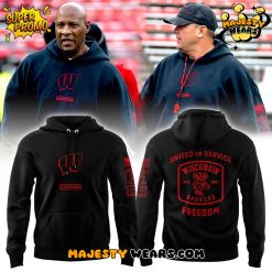 Wisconsin Badgers Freedom UAF “United in Service” Special Black Hoodie