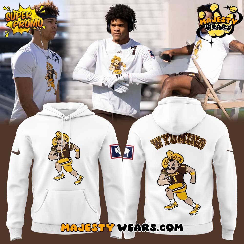 Wyoming Cowboys Focus Mode Special White Hoodie Wyoming Cowboys Focus Mode Special White Hoodie