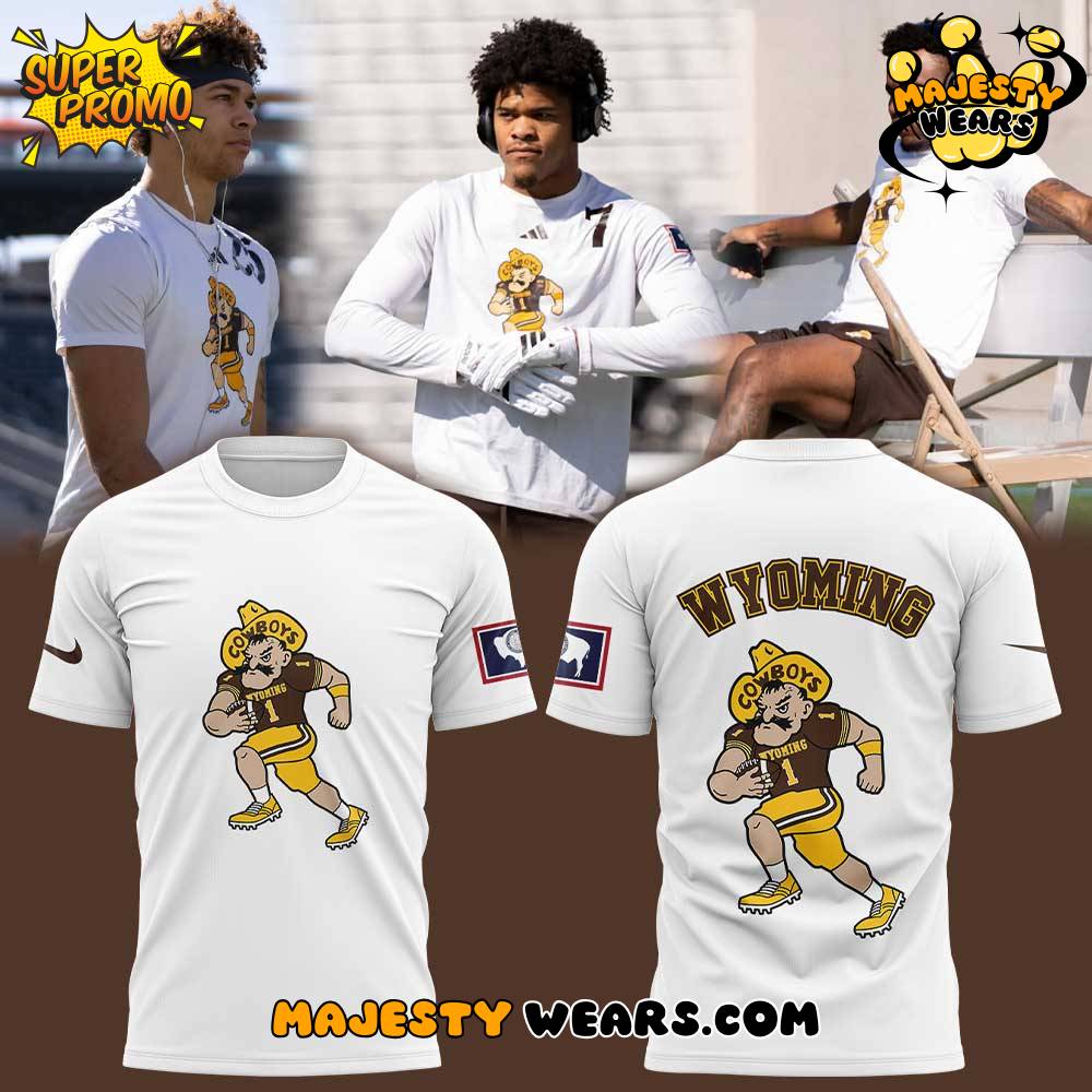 Wyoming Cowboys Focus Mode Special White Tee Wyoming Cowboys Focus Mode Special White Tee