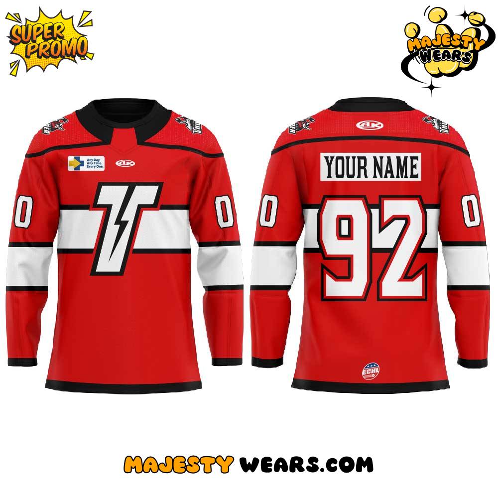 Adirondack Thunder Roll Call Uniform 2025 Custom Hockey Jersey Adirondack Thunder Roll Call Uniform 2025 Custom Hockey Jersey