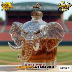 Alabama Crimson Tide Champions Spirit Elephant Whiskey Bottle