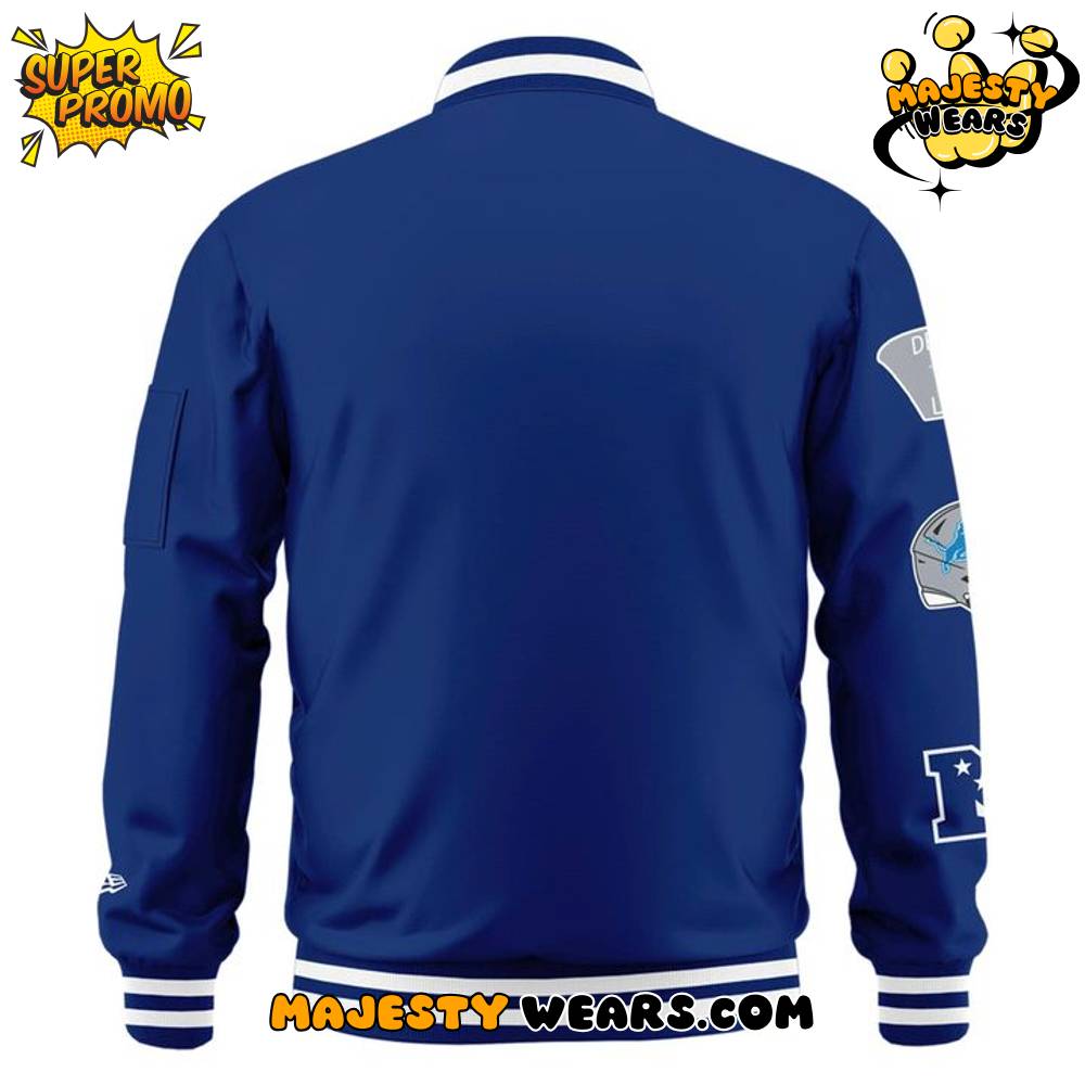 Alpha Industries Blue Detroit Lions MA-1 Bomber Jacket Alpha Industries Blue Detroit Lions MA-1 Bomber Jacket