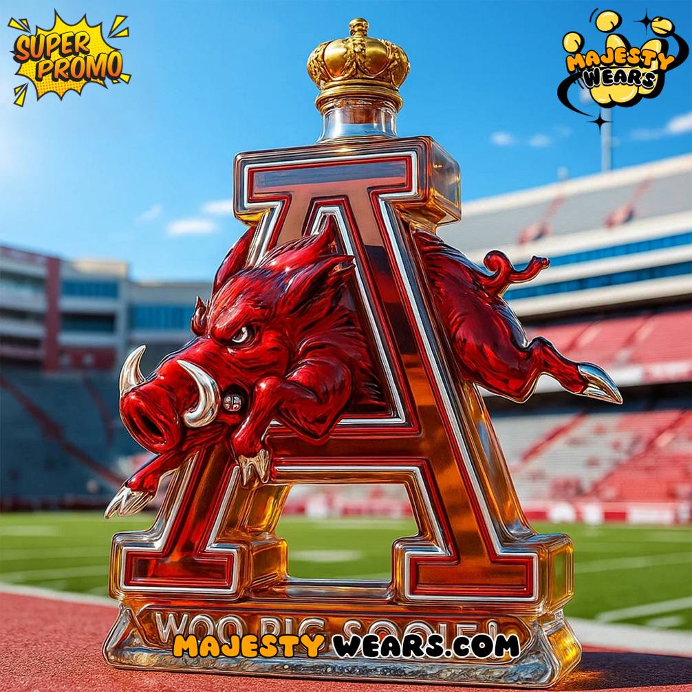 Arkansas Razorbacks Woo Pig Sooie Whiskey Bottle Arkansas Razorbacks Woo Pig Sooie Whiskey Bottle