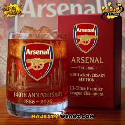 Arsenal 140th Years Anniversary Whiskey Glass