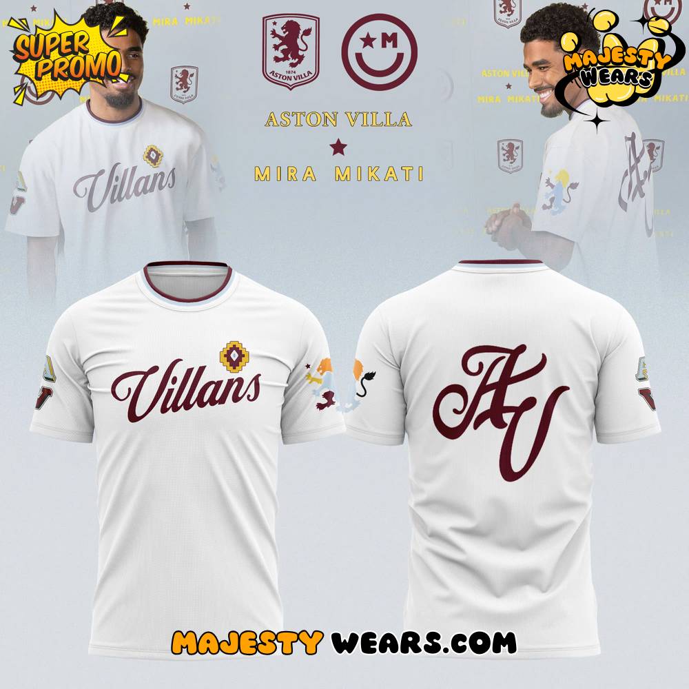 Aston Villa x Mira Mikati Special White Shirt Aston Villa x Mira Mikati Special White Shirt