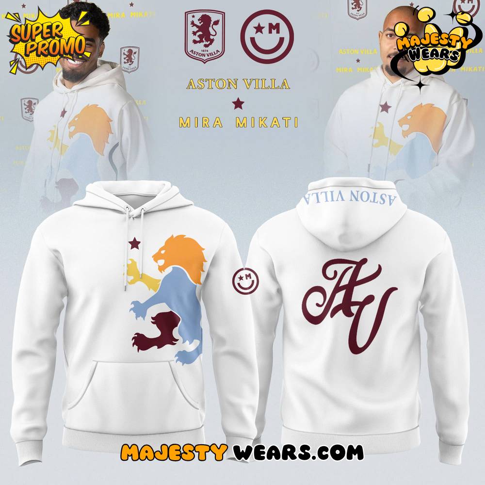 Aston Villa x Mira Mikati White Hoodie Aston Villa x Mira Mikati White Hoodie