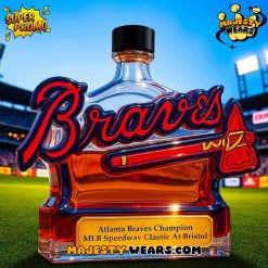 Atlanta Braves Champion MLB Speedway Whiskey Bottle