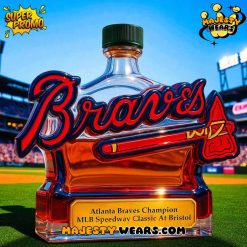 Atlanta Braves Champion MLB Speedway Whiskey Bottle