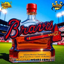 Atlanta Braves Champion MLB Speedway Whiskey Bottle