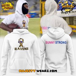 Baltimore Ravens “Sunny Strong” Special White Hoodie