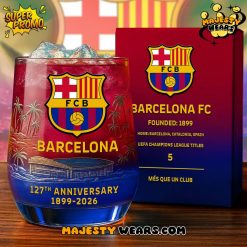 Barcelona 127th Years Anniversary Whiskey Glass