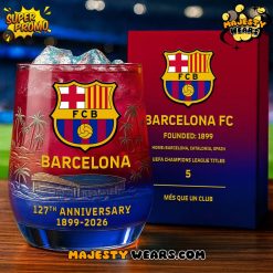 Barcelona 127th Years Anniversary Whiskey Glass
