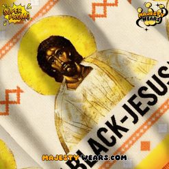 Black Jesus Ugly Christmas Sweater