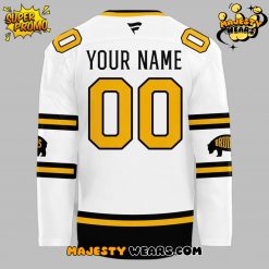 Boston Bruins 2026 NHL Stadium Series Custom Hockey Jersey White