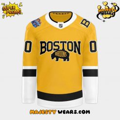 Boston Bruins 2026 NHL Stadium Series Custom Hockey Jersey – Yellow