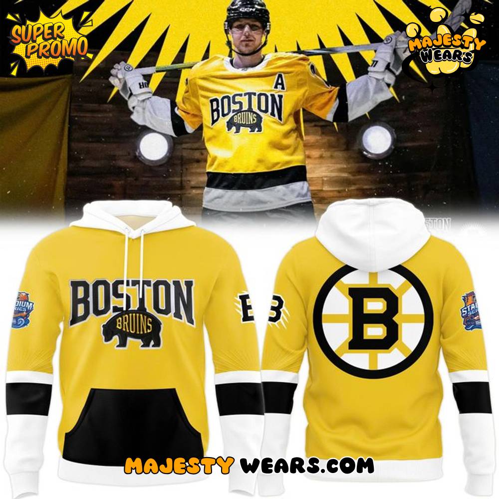 Boston Bruins 2026 NHL Stadium Series Special Hoodie – Yellow Boston Bruins 2026 NHL Stadium Series Special Hoodie – Yellow