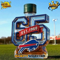 Buffalo Bills 65th Anniversary Whiskey Bottle