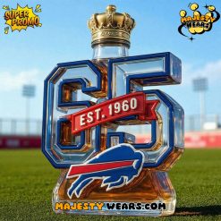 Buffalo Bills 65th Anniversary Whiskey Bottle