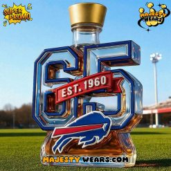 Buffalo Bills 65th Anniversary Whiskey Bottle
