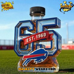 Buffalo Bills 65th Anniversary Whiskey Bottle