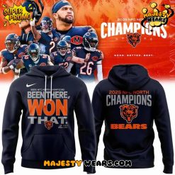 Chicago Bears 2025 NFC NORTH Division Champions “Been There Won That” Hoodie – Navy