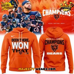 Chicago Bears 2025 NFC NORTH Division Champions “Been There Won That” Hoodie – Orange