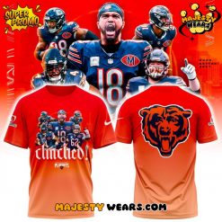 Chicago Bears NFL Playoffs 2025-26 “Clinched” T-Shirt