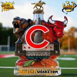 Chicago Sports Teams One City Four Teams One Legacy Whiskey Bottle