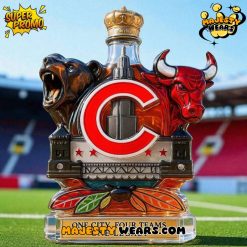 Chicago Sports Teams One City Four Teams One Legacy Whiskey Bottle