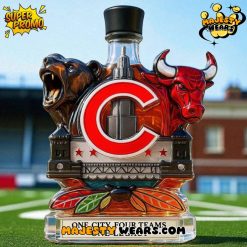 Chicago Sports Teams One City Four Teams One Legacy Whiskey Bottle