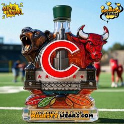 Chicago Sports Teams One City Four Teams One Legacy Whiskey Bottle