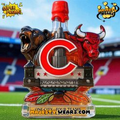 Chicago Sports Teams One City Four Teams One Legacy Whiskey Bottle
