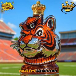 Clemson Tigers Go Tigers Whiskey Bottle
