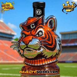 Clemson Tigers Go Tigers Whiskey Bottle