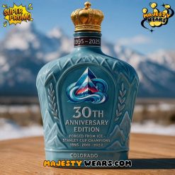 Colorado Avalanche 30th Anniversary Whiskey Bottle