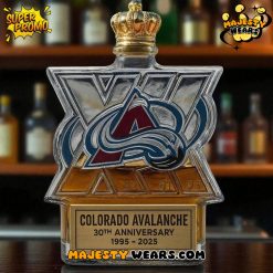Colorado Avalanche 30th Anniversary Whiskey Bottle
