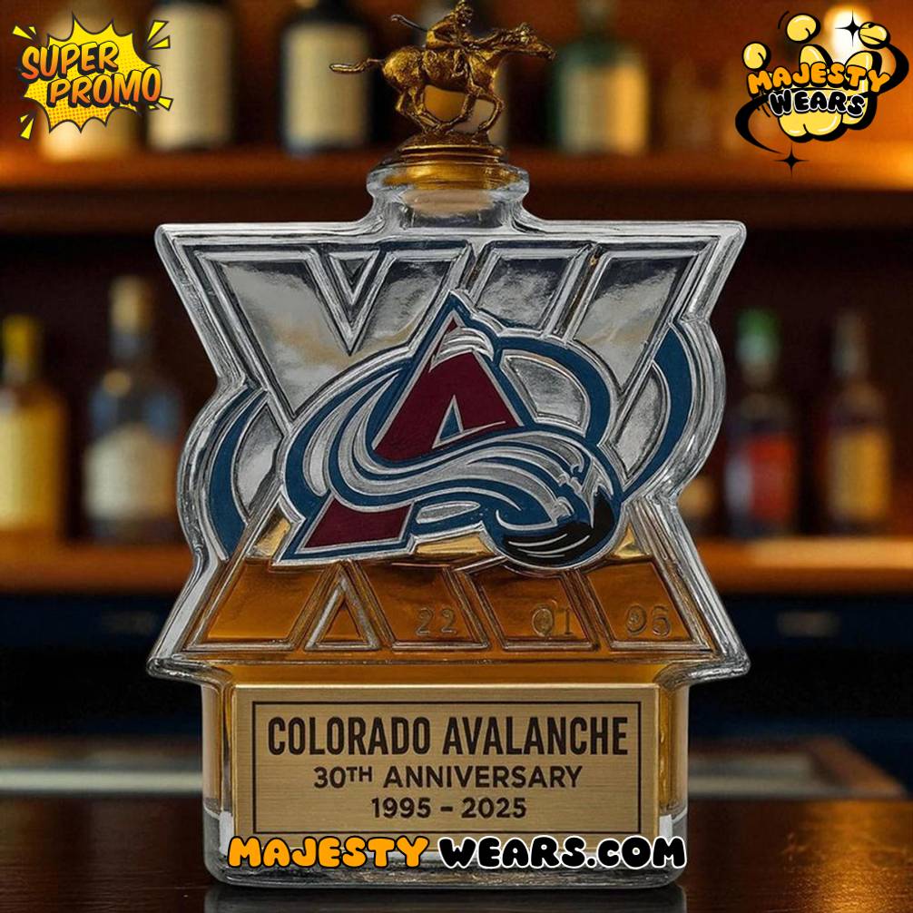 Colorado Avalanche 30th Anniversary Whiskey Bottle Colorado Avalanche 30th Anniversary Whiskey Bottle