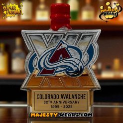 Colorado Avalanche 30th Anniversary Whiskey Bottle