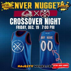 Colorado Avalanche x Denver Nuggets Crossover Night Custom Basketball Jersey Colorado Avalanche x Denver Nuggets Crossover Night Custom Basketball Jersey